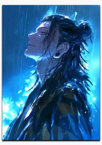 متال پوستر انیمه Jujutsu Kaisen طرح شخصیت Geto